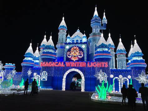 Magical holiday lights carnival